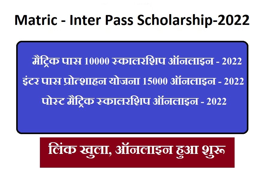 Matric Inter Pass Scholarship Online